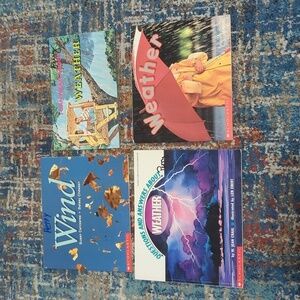 Scholastic Non Fiction Paperback Book Set of 4 Weather Books